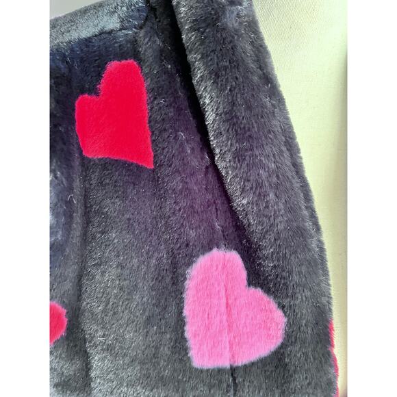 Kate Spade plush robe with hearts size xs/s - Picture 5 of 5